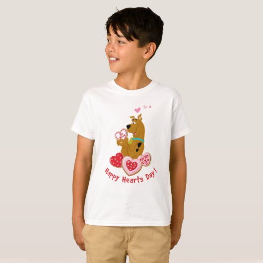 Scooby-Doo - Happy Hearts Day T-shirt (Voorkant volledig)