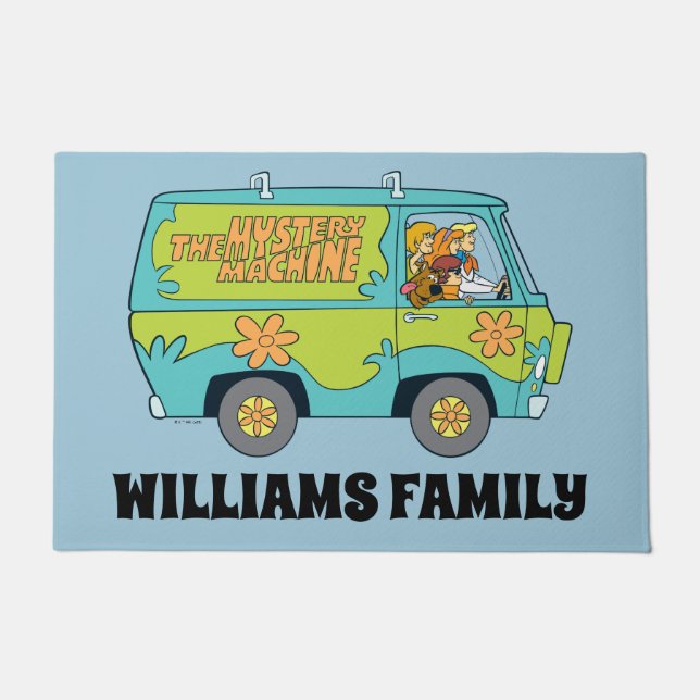 Scooby-Doo Happy Walk | Jouw naam Doormat toevoege Deurmat (Voorkant)
