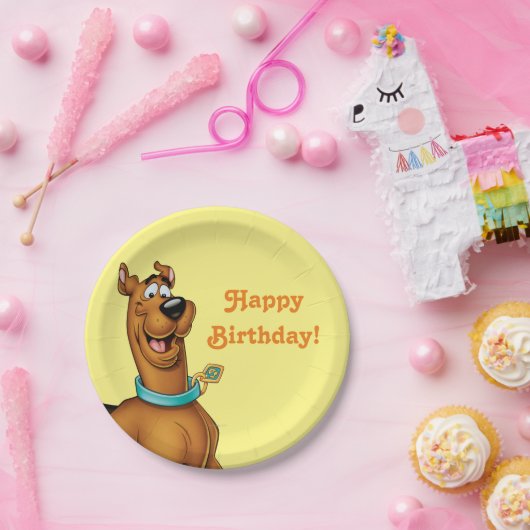 Scooby-Doo Happy Walk Papieren Bordje (Feest)