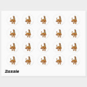 Scooby-Doo Happy Walk Ronde Sticker (Vel)