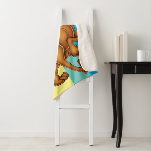 Scooby-Doo Happy Walk Sherpa Deken (In situ)