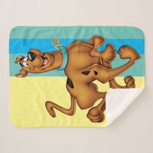 Scooby-Doo Happy Walk Sherpa Deken (Voorkant (horizontaal))