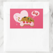 Scooby-Doo - Harde gedecorreerde scootersnacks Rechthoekige Sticker (Tas)