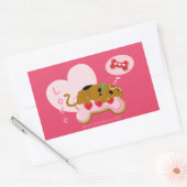 Scooby-Doo - Harde gedecorreerde scootersnacks Rechthoekige Sticker (Envelop)