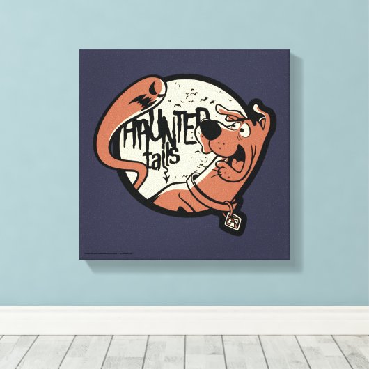 Scooby-Doo "Haunted Tails" Canvas Afdruk (Insitu (Houten vloer))