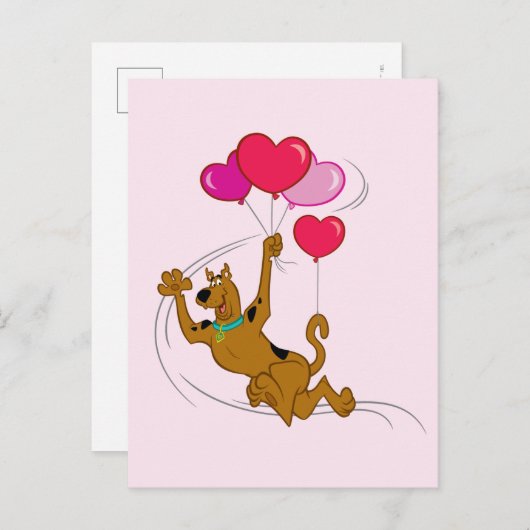 Scooby Doo - Heart-ballonnen Briefkaart (Voorkant / Achterkant)