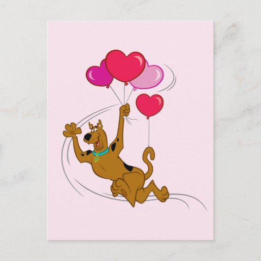 Scooby Doo - Heart-ballonnen Briefkaart (Voorkant)