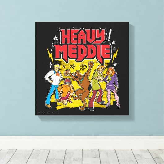 Scooby-Doo | "Heavy Meddle" Graphic Canvas Afdruk (Insitu (Houten vloer))