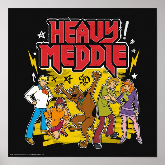 Scooby-Doo | "Heavy Meddle" Graphic Poster (Voorkant)
