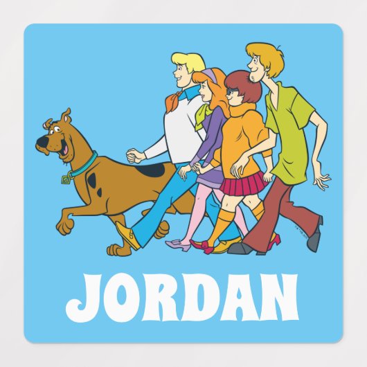 Scooby-Doo | Hele gang 18 | Jouw namen toevoegen Labels (Design 1)
