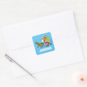 Scooby-Doo | Hele gang 18 | Jouw namen toevoegen Vierkante Sticker (Envelop)
