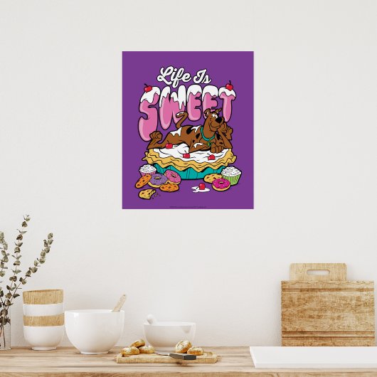 Scooby-Doo "Het leven is lief" Poster (Keuken)