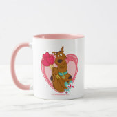 Scooby-Doo Holding Heart Lolipops Mok (Links)