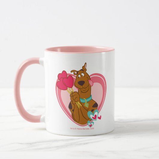 Scooby-Doo Holding Heart Lolipops Mok (Links)