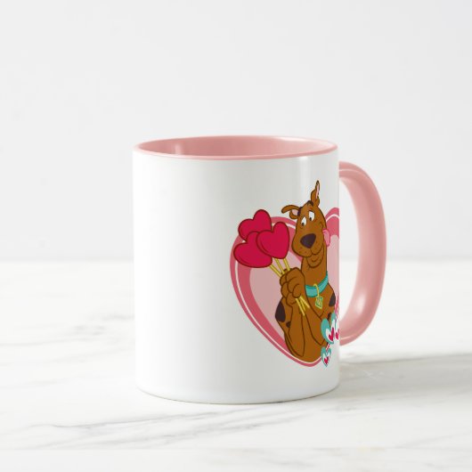 Scooby-Doo Holding Heart Lolipops Mok (Voorkant rechts)
