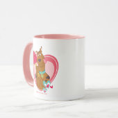 Scooby-Doo Holding Heart Lolipops Mok (Voorkant links)