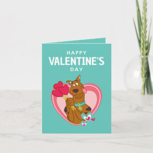 Scooby-Doo Holding Heart Lollipops Notitiekaartje