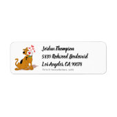 Scooby-Doo - Holding Valentijn Envelope Etiket (Voorkant)