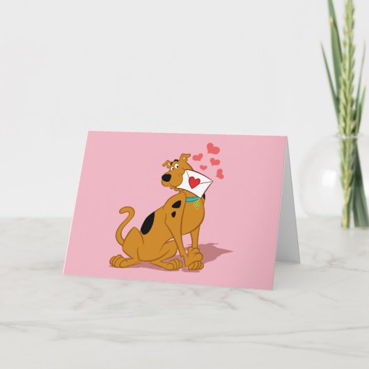 Scooby-Doo - Holding Valentijn Envelope Feestdagen Kaart (Voorkant)