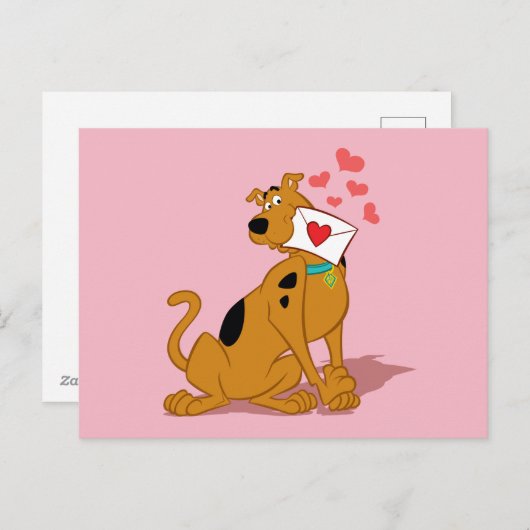 Scooby-Doo - Holding Valentijn Envelope Feestdagenkaart (Voorkant / Achterkant)