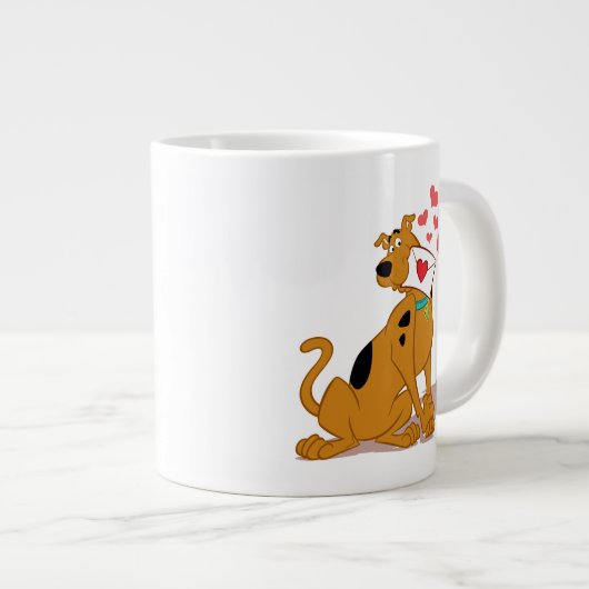 Scooby-Doo - Holding Valentijn Envelope Grote Koffiekop (Voorkant rechts)