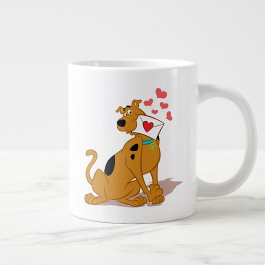 Scooby-Doo - Holding Valentijn Envelope Grote Koffiekop (Rechts)