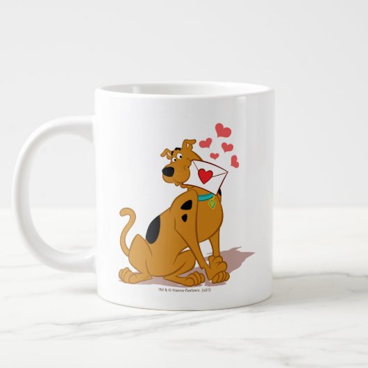 Scooby-Doo - Holding Valentijn Envelope Grote Koffiekop (Links)