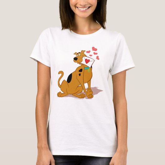 Scooby-Doo - Holding Valentijn Envelope T-shirt (Voorkant)