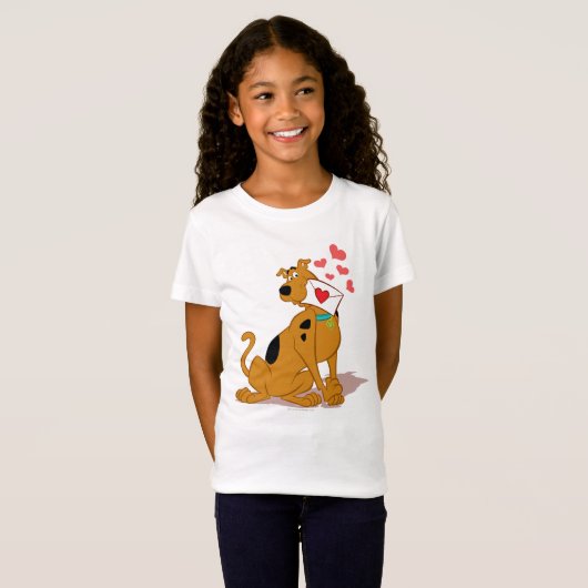 Scooby-Doo - Holding Valentijn Envelope T-shirt (Voorkant volledig)