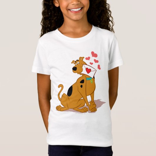 Scooby-Doo - Holding Valentijn Envelope T-shirt (Voorkant)