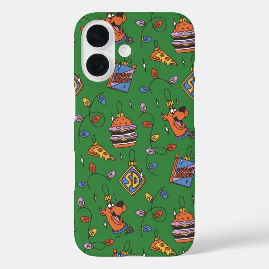 Scooby-Doo Holiday Snack Lights Pattern Case-Mate iPhone Case (Achterkant)