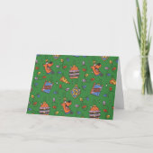 Scooby-Doo Holiday Snack Lights Pattern Feestdagen Kaart (Voorkant)