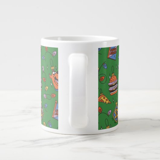 Scooby-Doo Holiday Snack Lights Pattern Grote Koffiekop (Achterkant)
