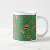 Scooby-Doo Holiday Snack Lights Pattern Grote Koffiekop (Rechts)