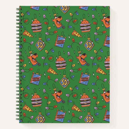 Scooby-Doo Holiday Snack Lights Pattern Notitieboek (Voorkant)