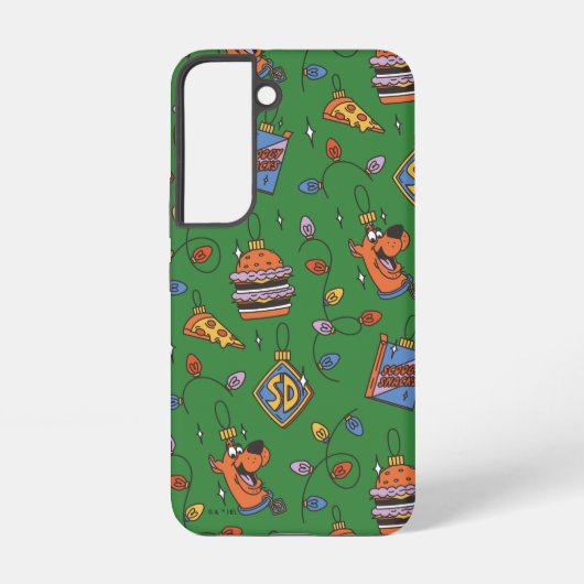 Scooby-Doo Holiday Snack Lights Pattern Samsung Galaxy Hoesje (Achterkant)