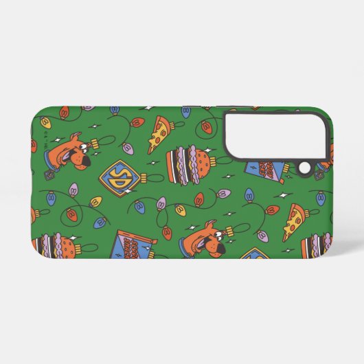 Scooby-Doo Holiday Snack Lights Pattern Samsung Galaxy Hoesje (Achterkant horizontaal)