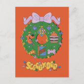 Scooby-Doo Holiday Snack Wreath Graphic Briefkaart (Voorkant)