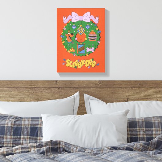 Scooby-Doo Holiday Snack Wreath Graphic Canvas Afdruk (Insitu (Slaapkamer))