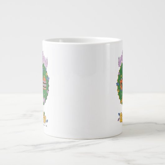 Scooby-Doo Holiday Snack Wreath Graphic Grote Koffiekop (Voorkant)