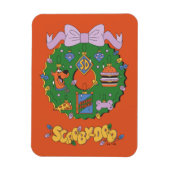 Scooby-Doo Holiday Snack Wreath Graphic Magneet (Verticaal)