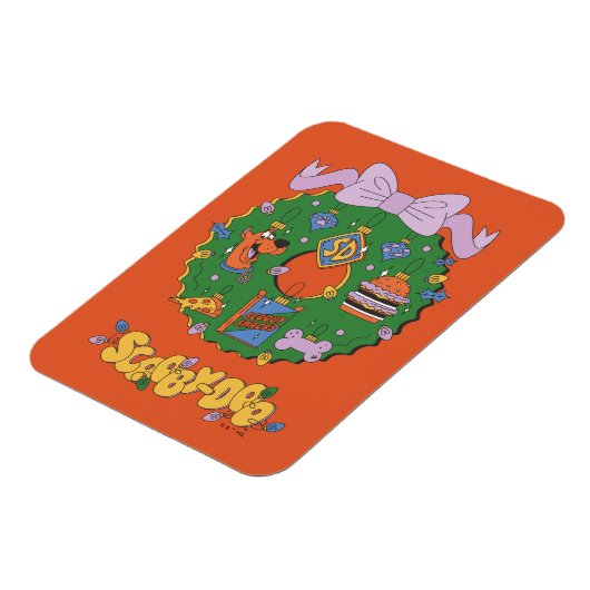 Scooby-Doo Holiday Snack Wreath Graphic Magneet (Linkerzijde)