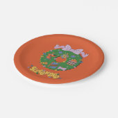 Scooby-Doo Holiday Snack Wreath Graphic Papieren Bordje (Gekanteld)
