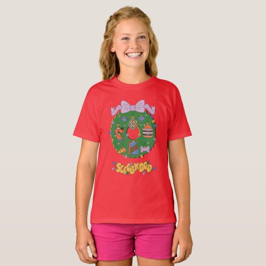 Scooby-Doo Holiday Snack Wreath Graphic T-shirt (Voorkant volledig)