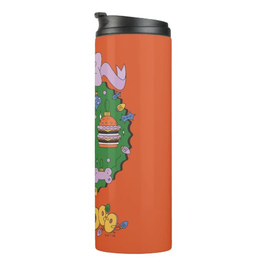 Scooby-Doo Holiday Snack Wreath Graphic Thermosbeker (Geroteerd rechts)