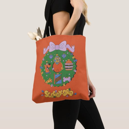 Scooby-Doo Holiday Snack Wreath Graphic Tote Bag (Dichtbij)