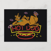 Scooby-Doo Hot Dog Neon Sign Briefkaart (Voorkant)