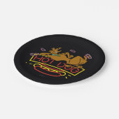 Scooby-Doo Hot Dog Neon Sign Papieren Bordje (Gekanteld)
