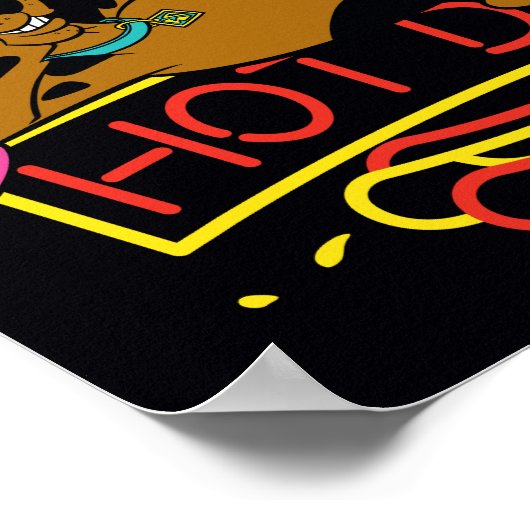 Scooby-Doo Hot Dog Neon Sign Poster (Hoek)