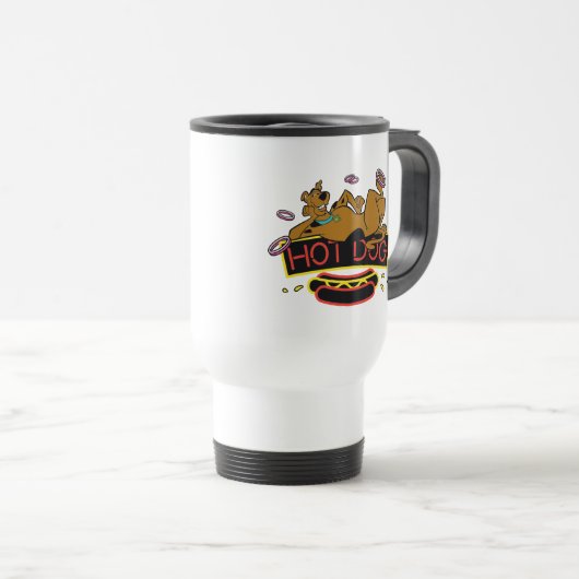 Scooby-Doo Hot Dog Neon Sign Reisbeker (Voorkant rechts)